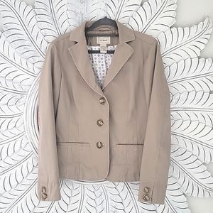 L.L. Bean Kaki Blazer Size 8
